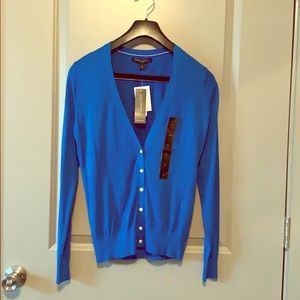 NWT Banana Republic Blue V-neck Cardigan Size S
